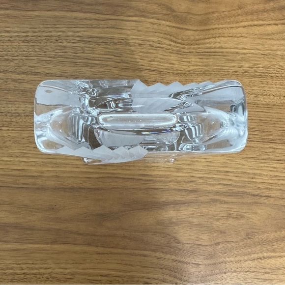 Mikasa Art Deco Style 90’s Clear Frosted Satin
Crystal Flared Vase Heavy Glass - Picture 6 of 9